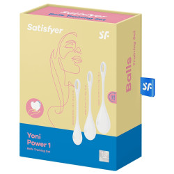 Satisfyer Boules Yoni Power 1 Blanches